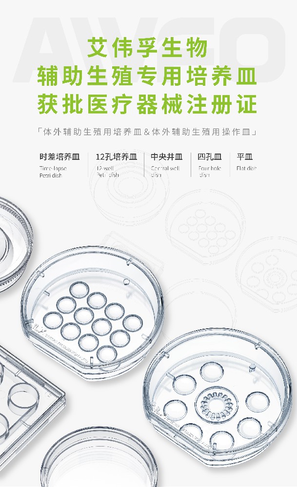 喜報 | 艾偉孚生物輔助生殖專用培養皿已獲批醫療器械注冊證!