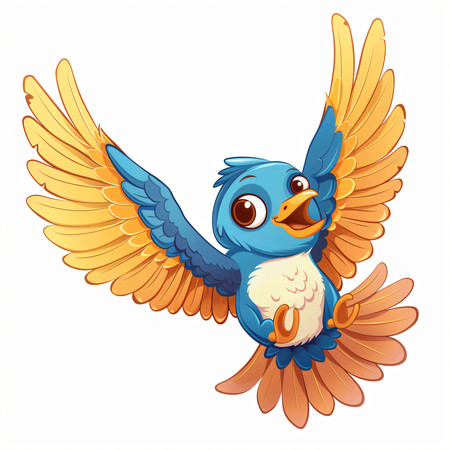 動(dòng)漫鳥圖片——彩虹之巔的夢(mèng)幻飛翔世界